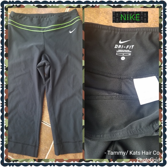 Nike dri fit flared yoga work out capri leggings - Picture 1 of 5